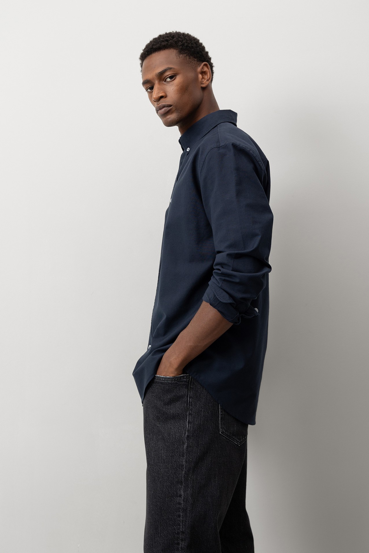 Camisa de Algodo Lisa