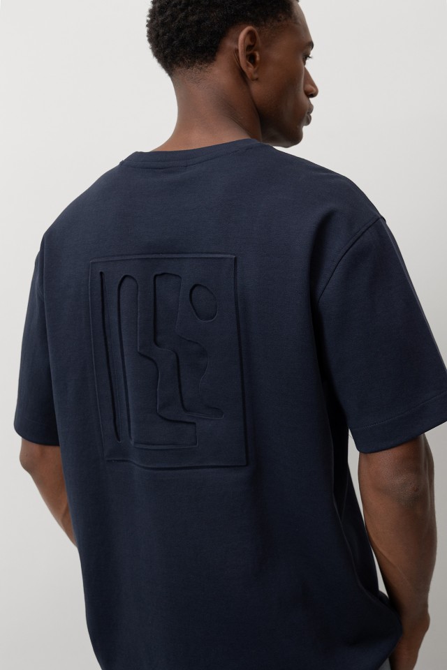 Relaxed Fit T-shirt with Texture
