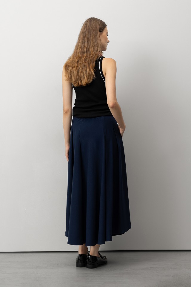 Saia Azul Elegante Saia Azul Elegante