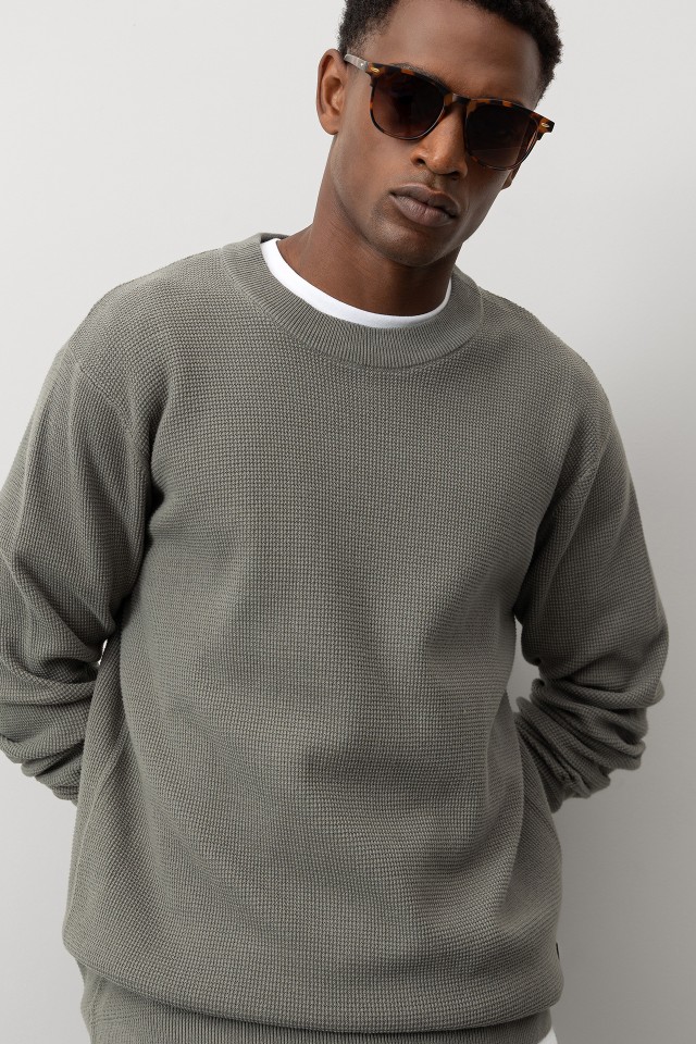 Piqu Knit Sweater