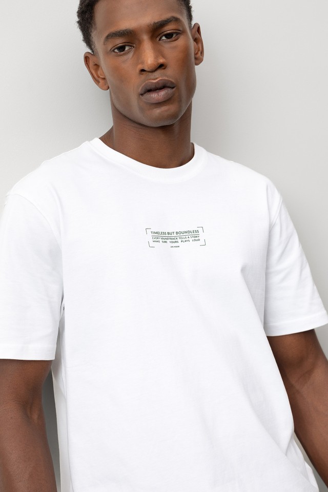 T-shirt with Embossed Message T-shirt with Embossed Message