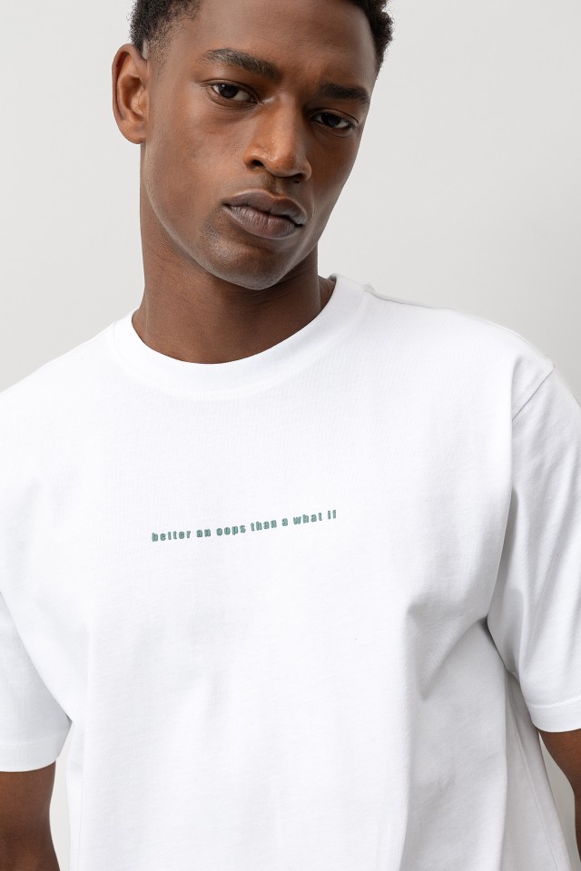 T-shirt with Printed Back