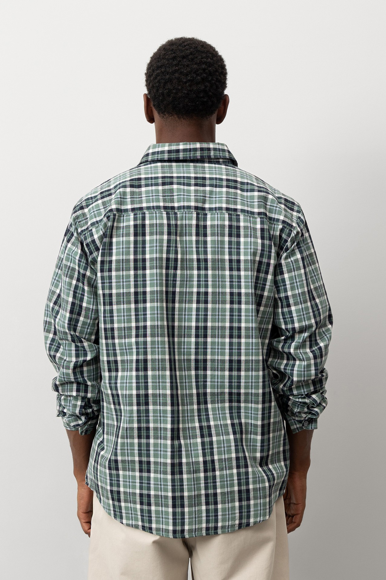 Relaxed Shirt with Plaid Print