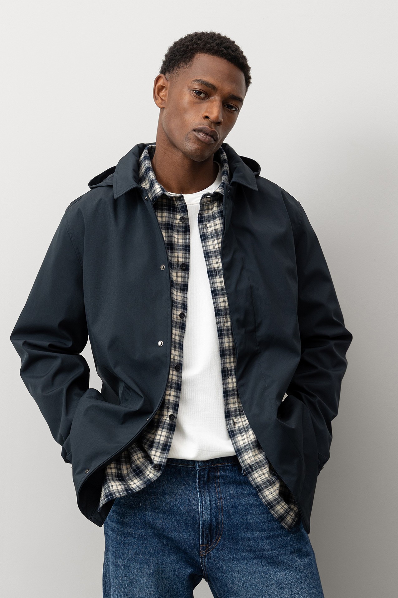 Casaco Comprido com Capuz Removvel