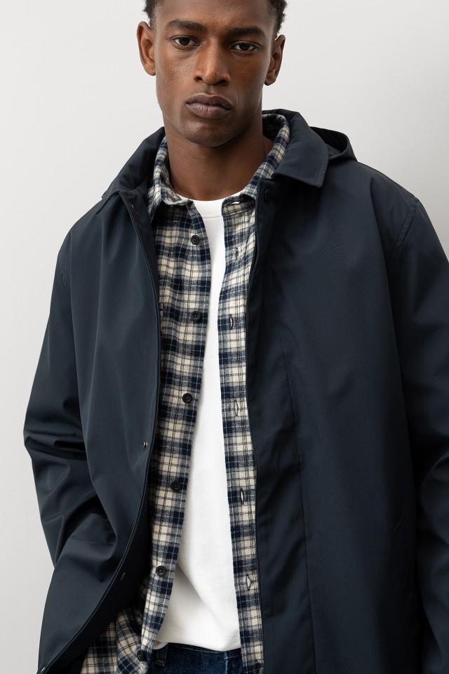 Long Coat with Removable Hood Long Coat with Removable Hood