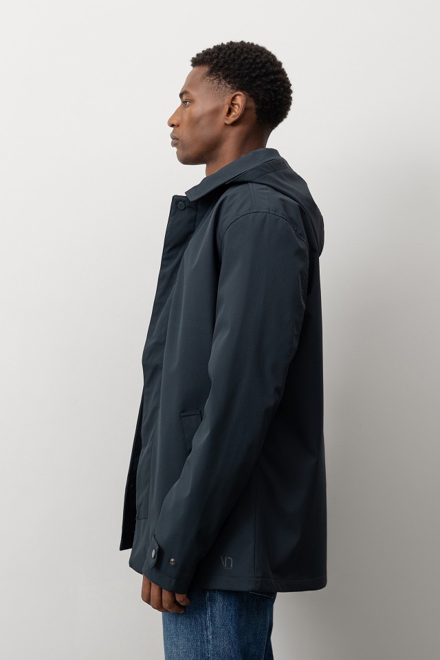 Long Coat with Removable Hood Long Coat with Removable Hood