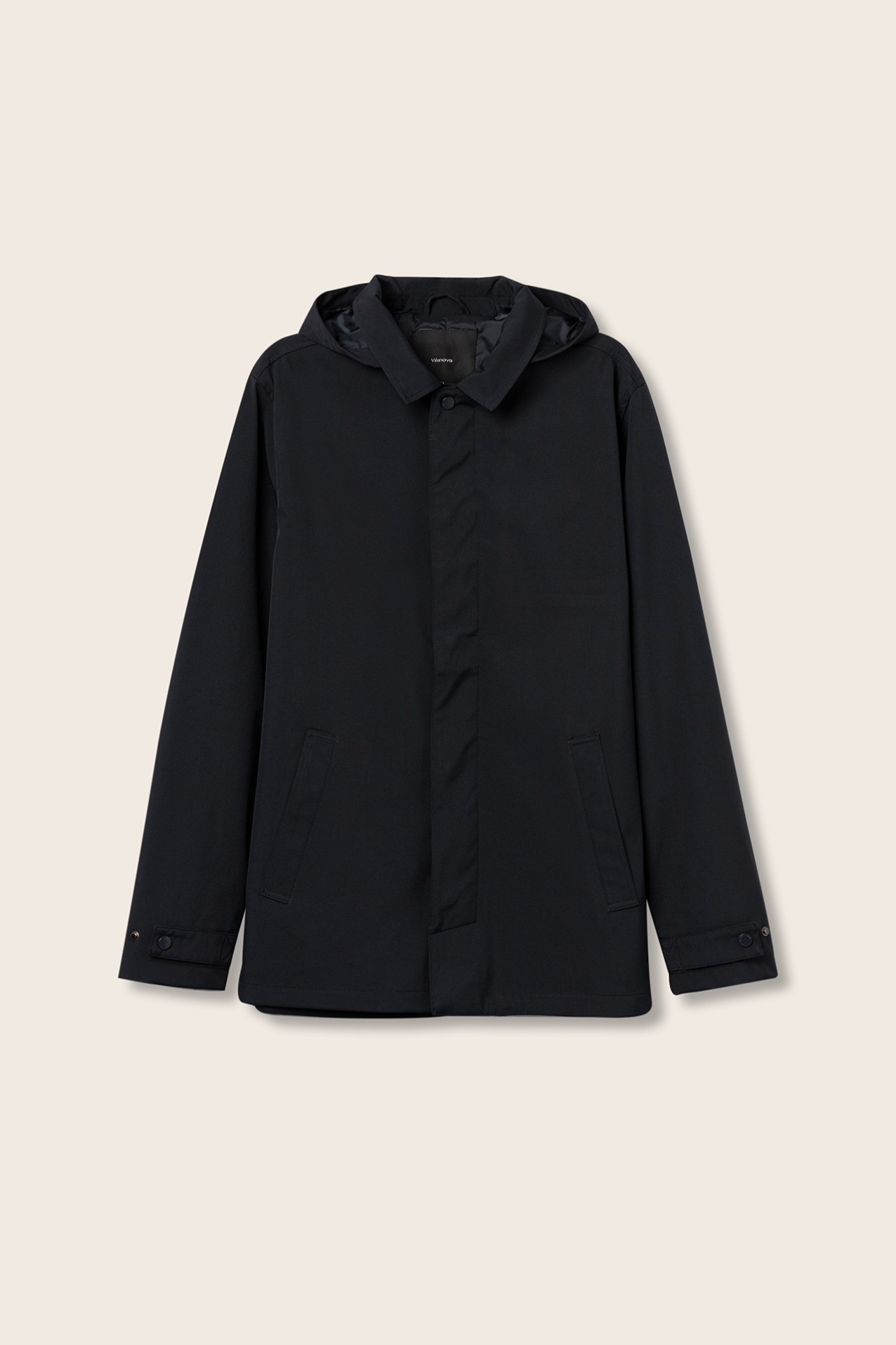 Casaco Comprido com Capuz Removvel