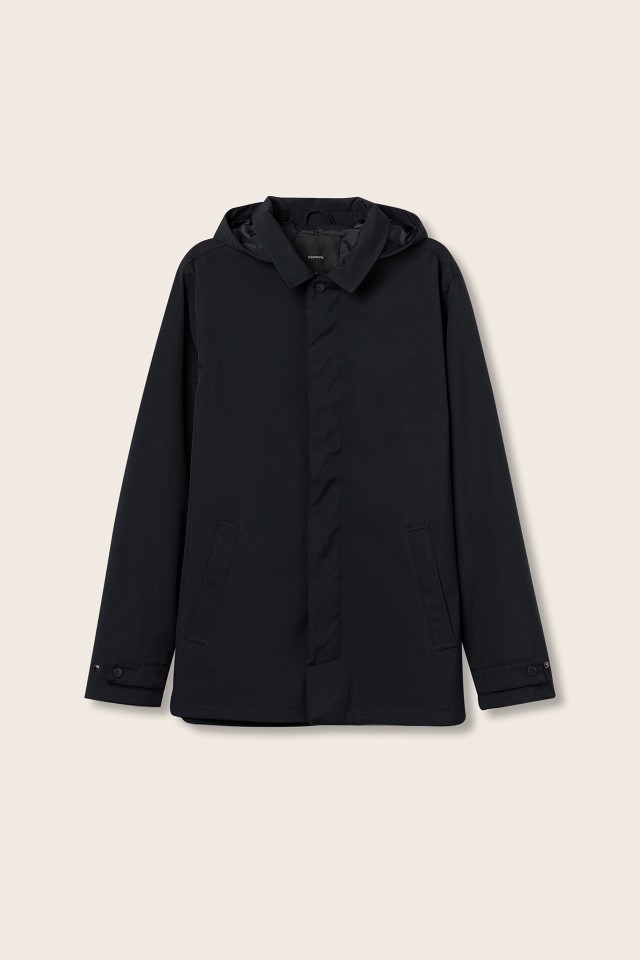 Long Coat with Removable Hood Long Coat with Removable Hood