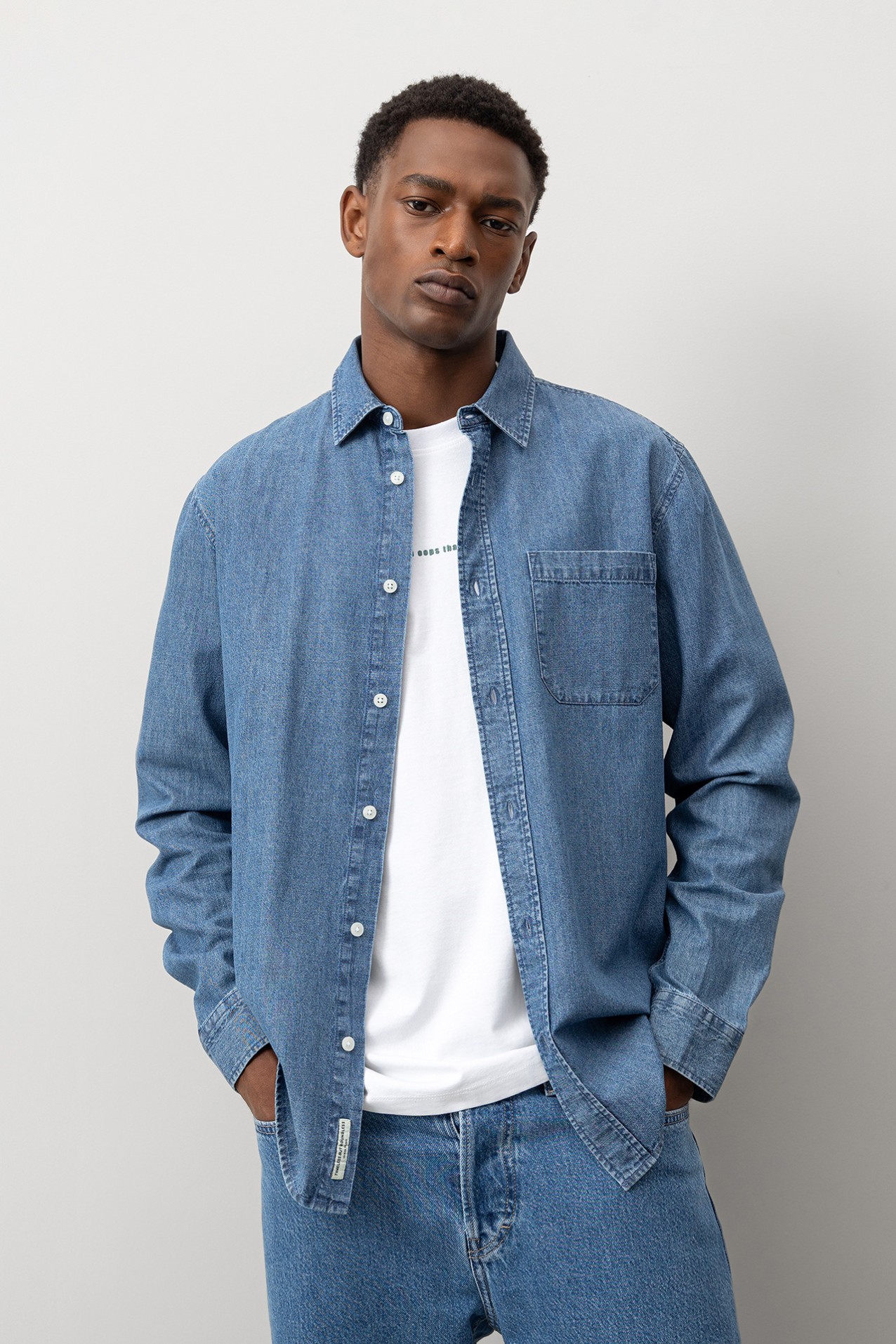 Camisa Vaquera Corte Regular