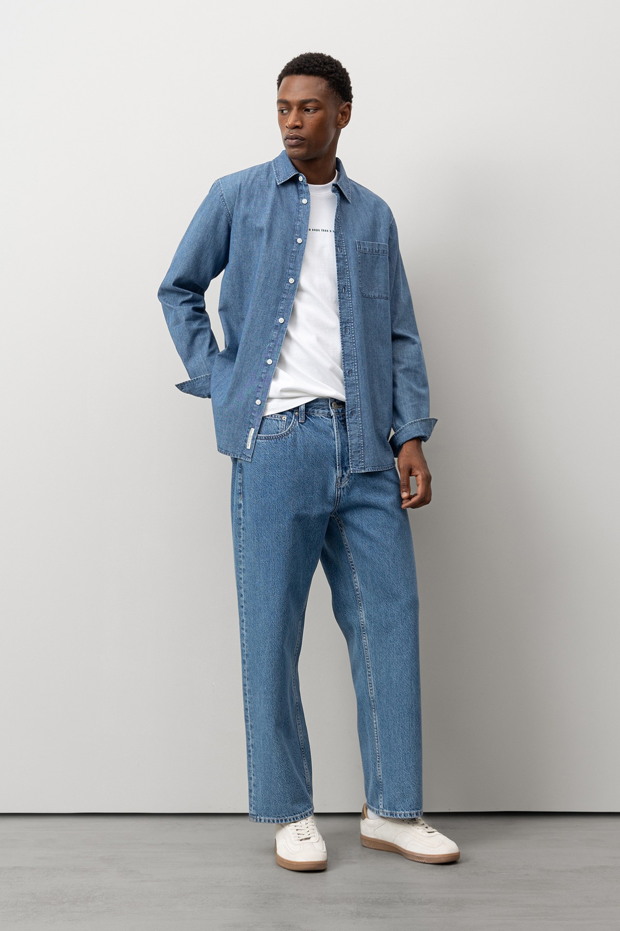 Camisa Vaquera Corte Regular