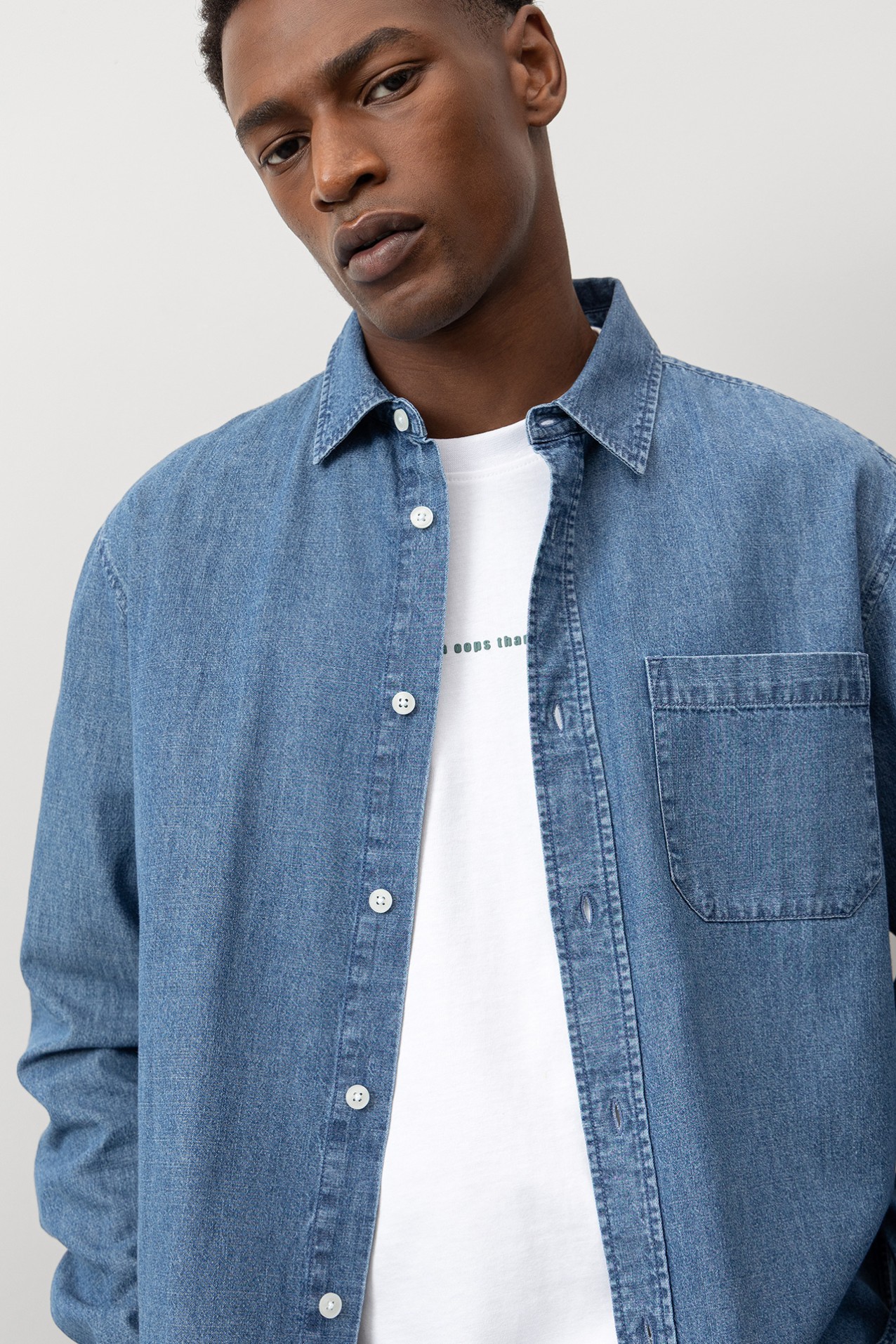 Camisa Vaquera Corte Regular