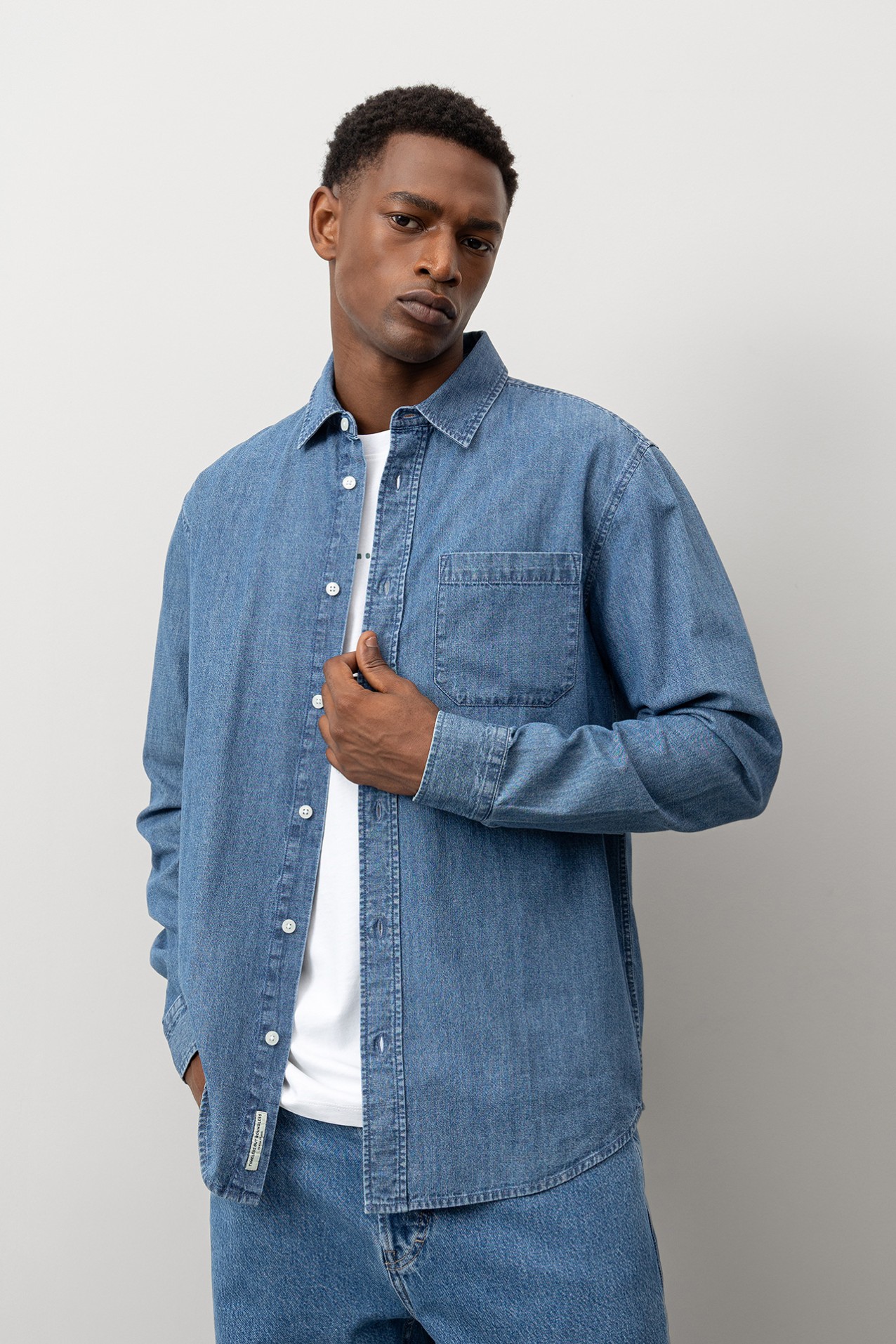 Camisa Vaquera Corte Regular