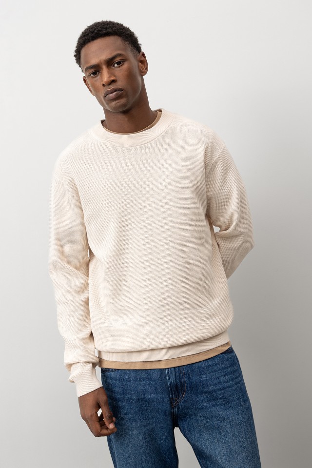 Piqu Knit Sweater