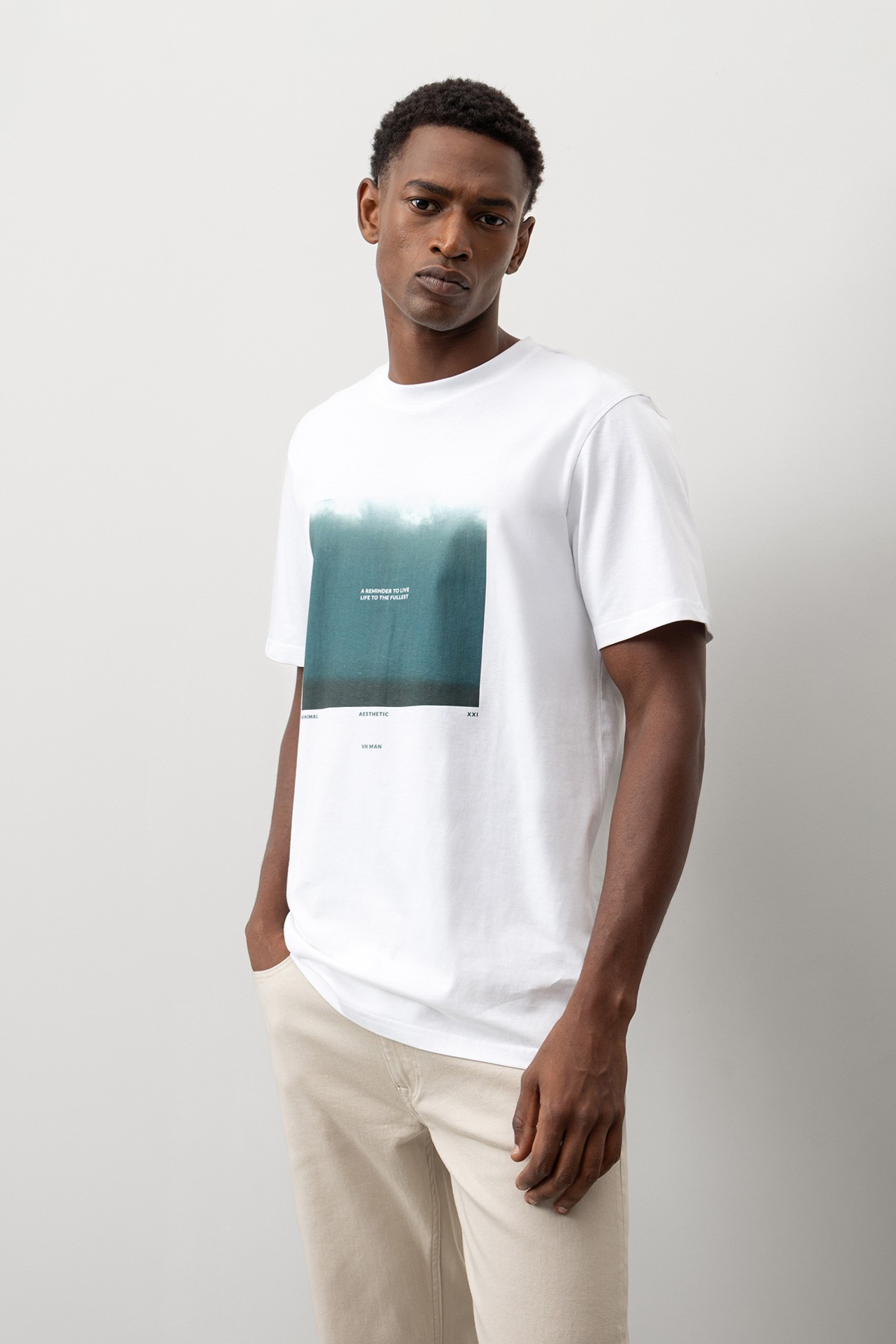 T-shirt Regular Fit com Estampado