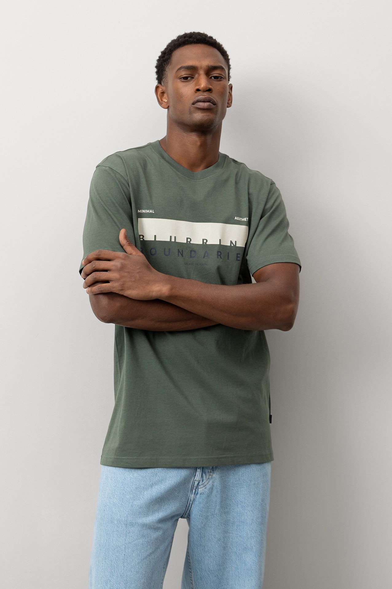 T-shirt Regular Fit com Estampado