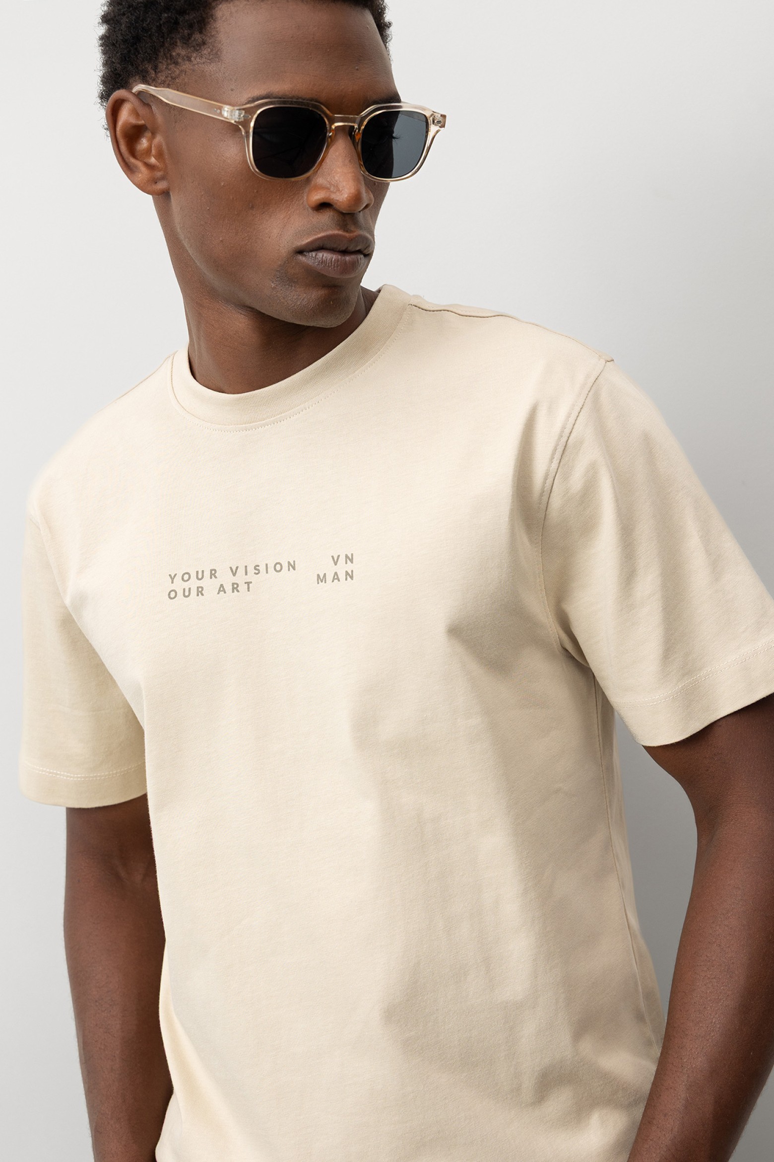 T-shirt with Printed Back