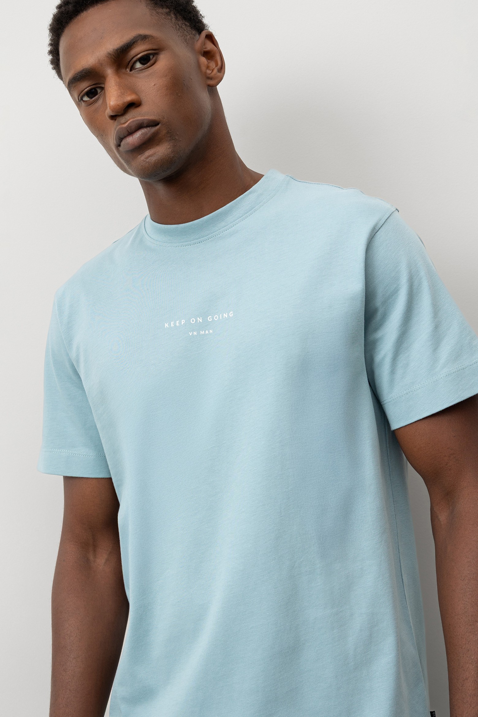 T-shirt with Printed Back