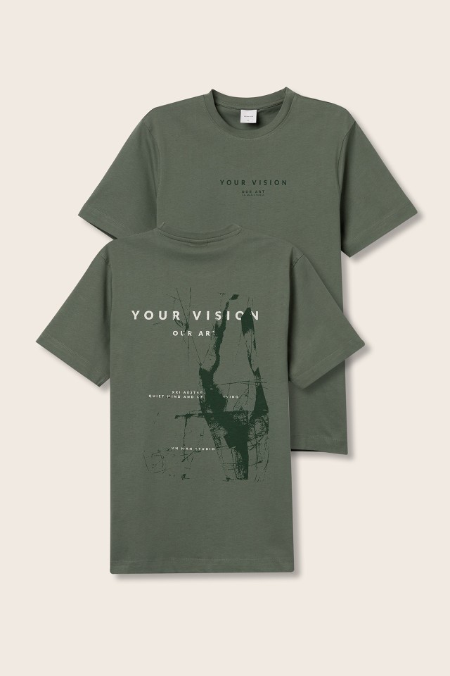 T-shirt with Printed Back T-shirt with Printed Back