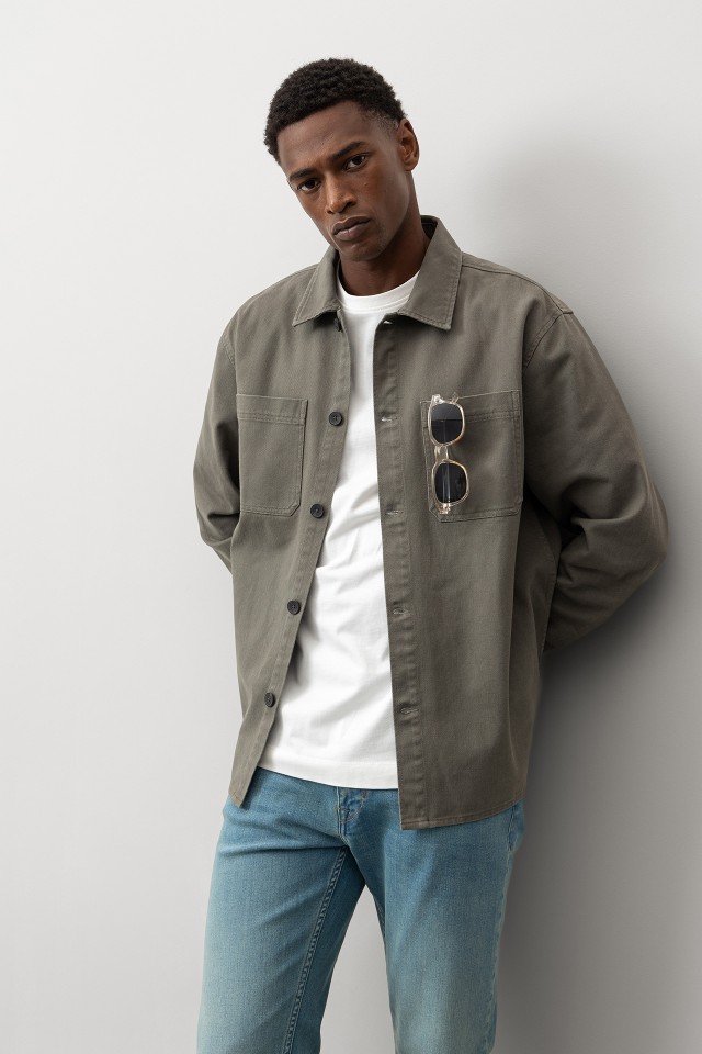 Camisa Relaxed Denim Camisa Relaxed Denim