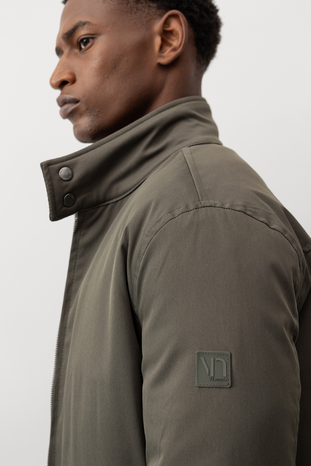 Casaco Acolchoado com Gola Alta