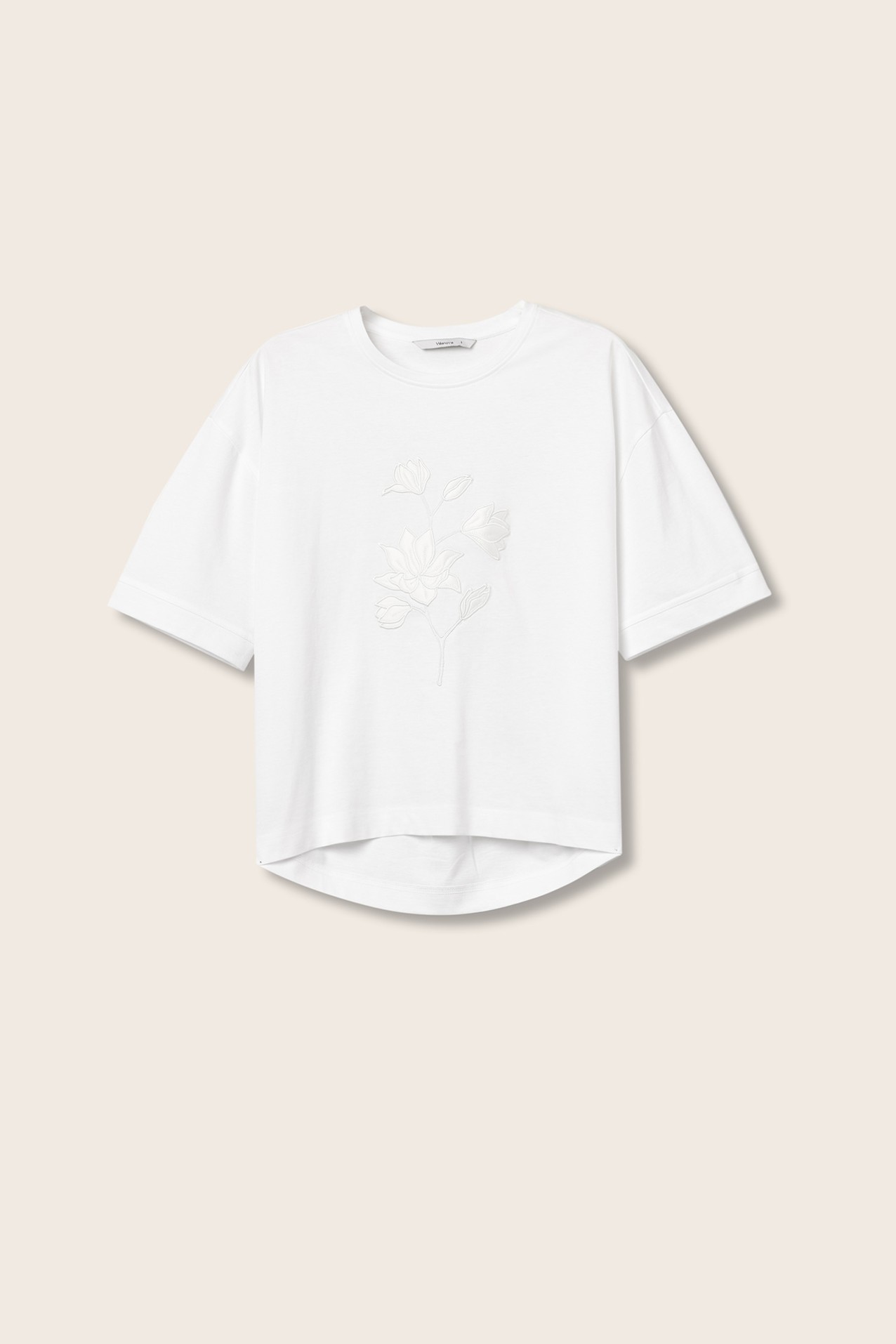 T-shirt Oversized Bordado Floral