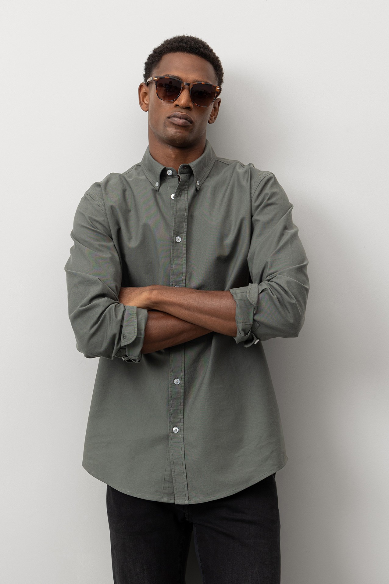 Camisa de Algodo Lisa