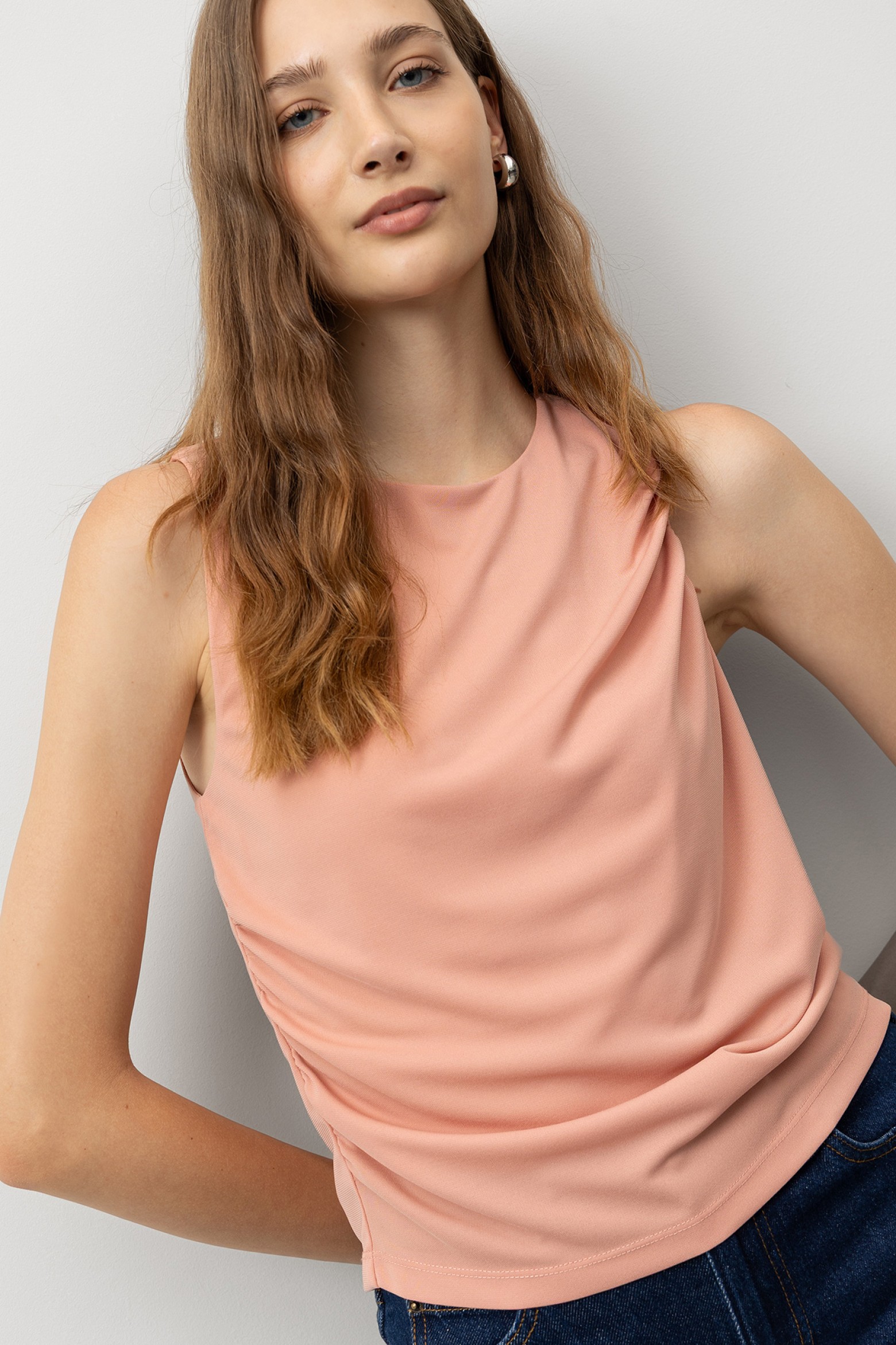 Top Draped Assimtrico