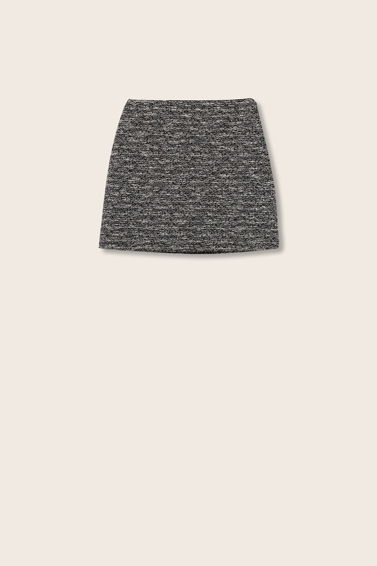 Textured Bicolour Knit Skort