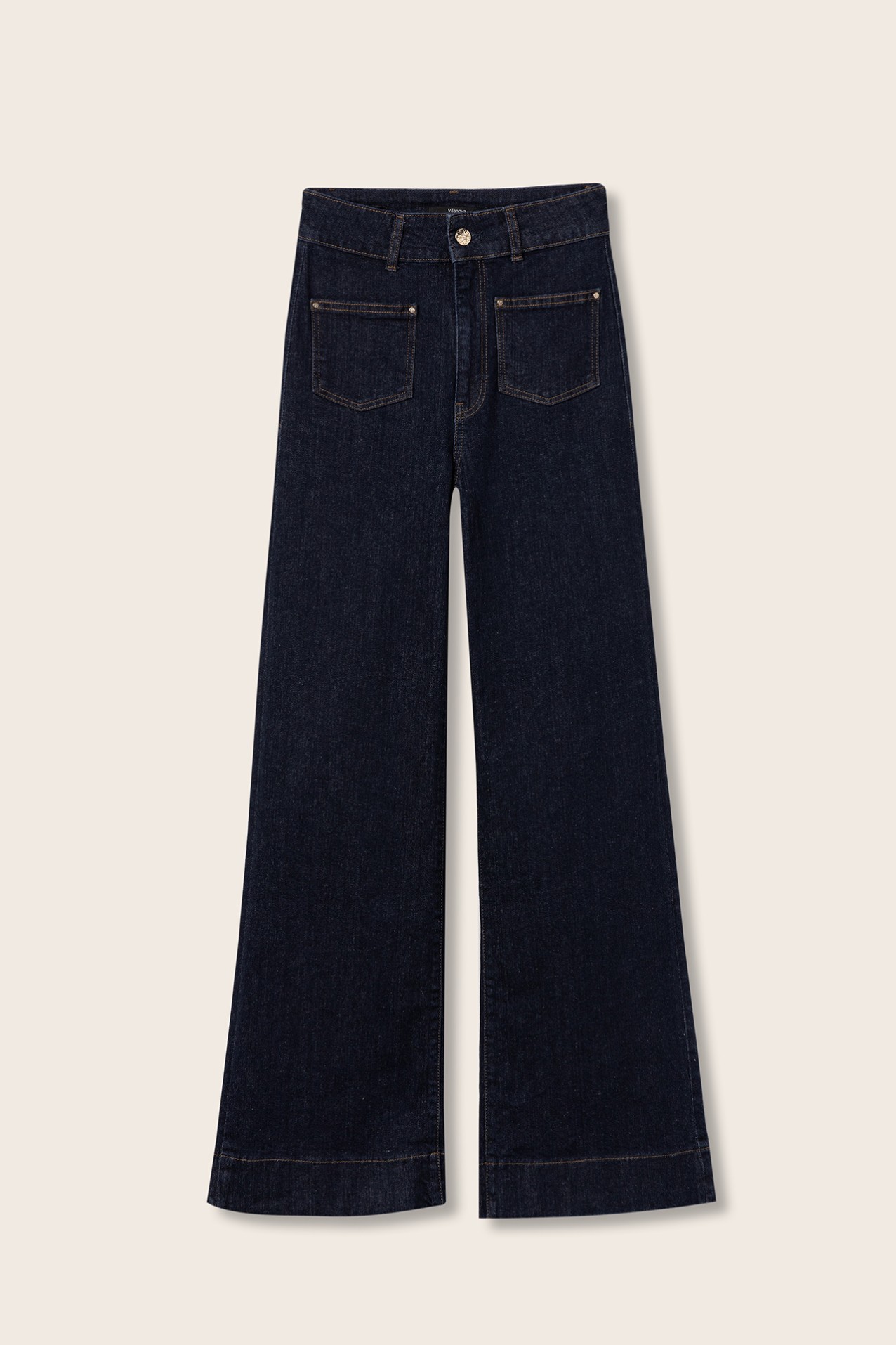 Dark Blue Wide Jeans