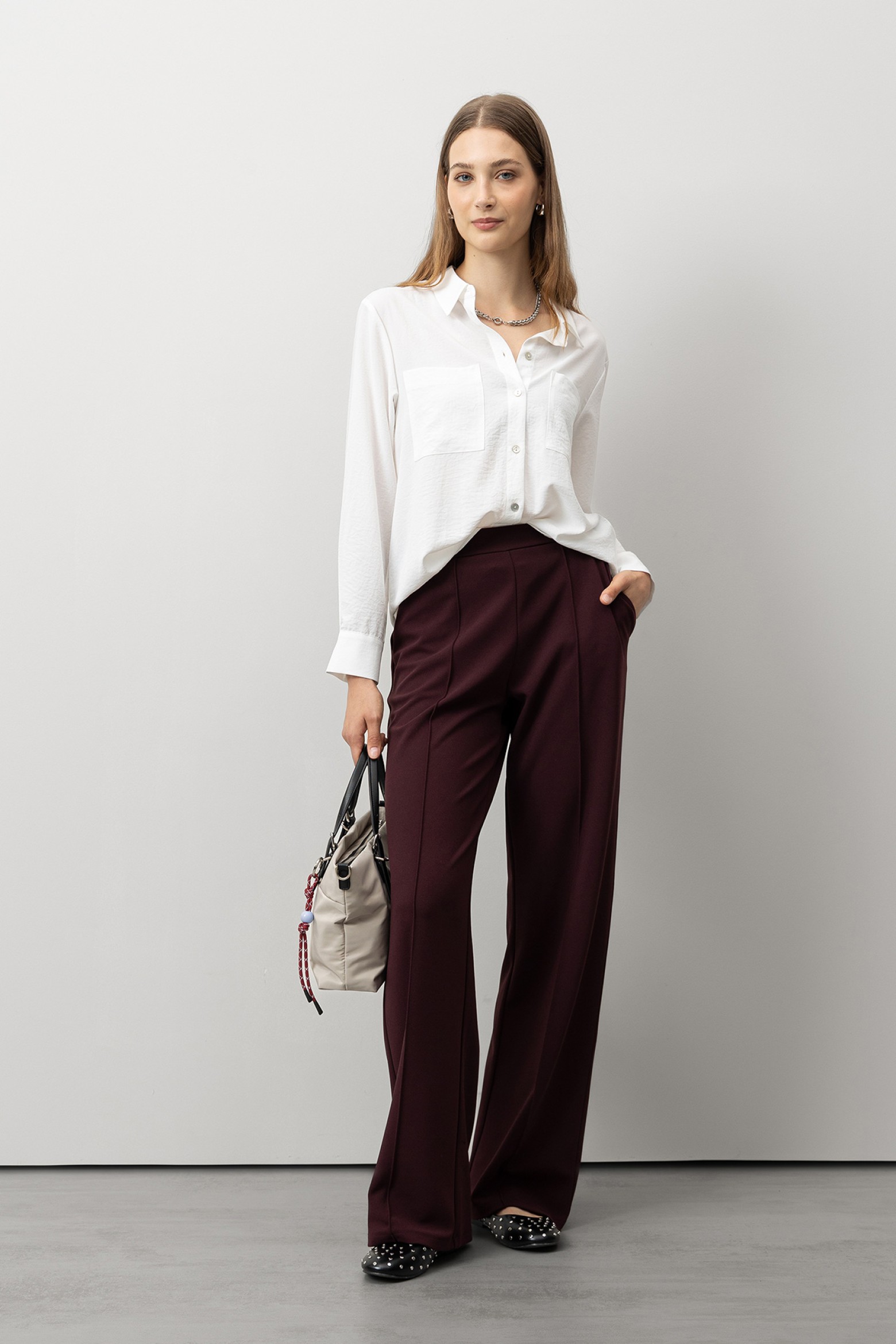 Calas Wide Leg de Malha