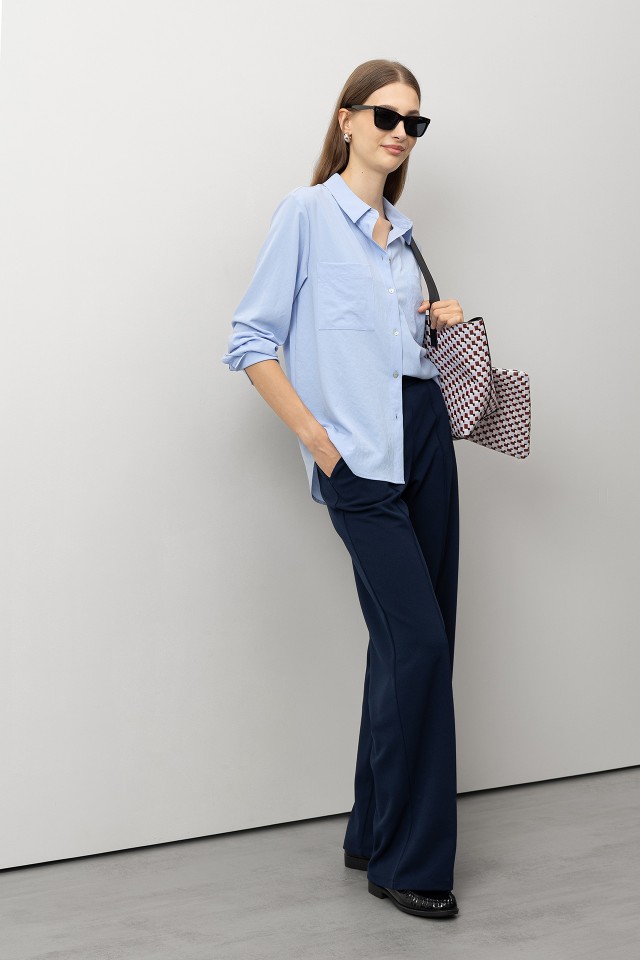 Pantalones Wide Leg de Punto Pantalones Wide Leg de Punto