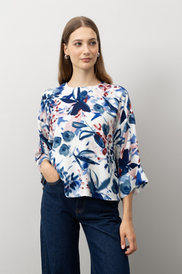 Blusa Relaxed Estampada Blusa Relaxed Estampada