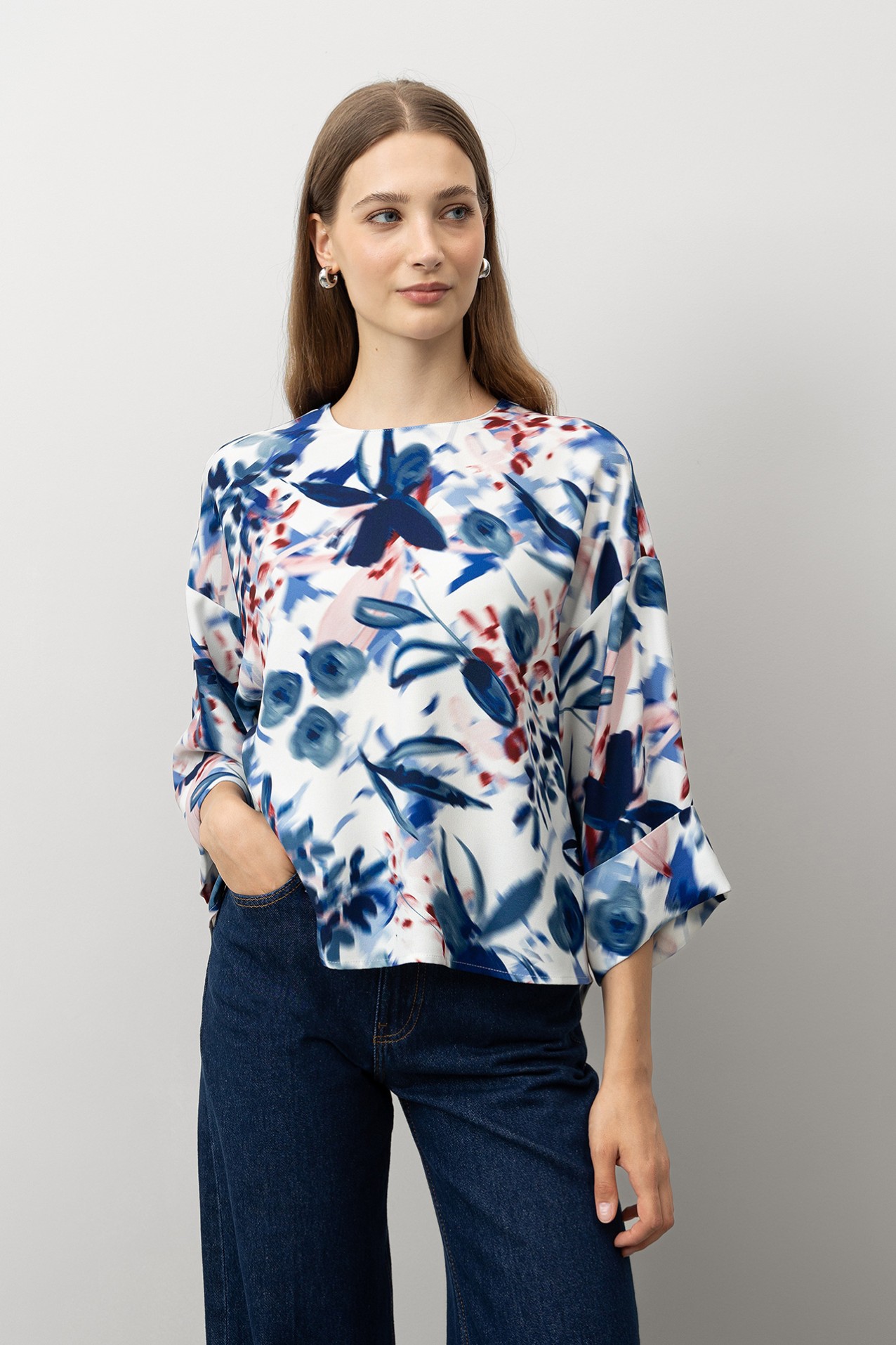 Printed Relaxed Blouse