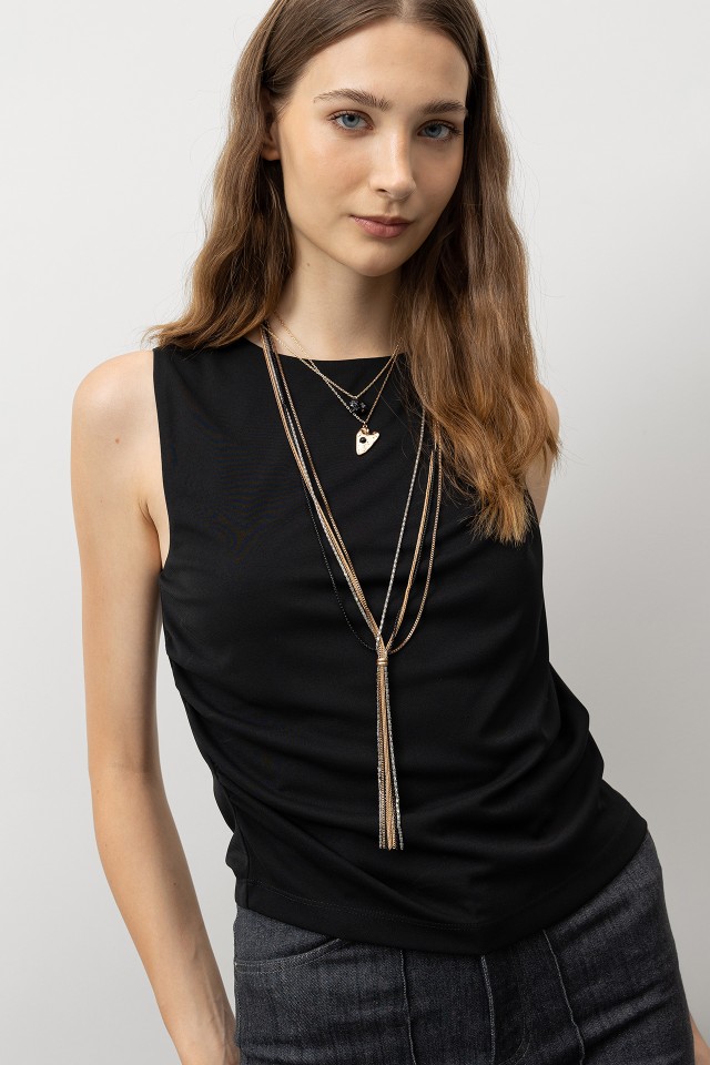 Asymmetrical Draped Top