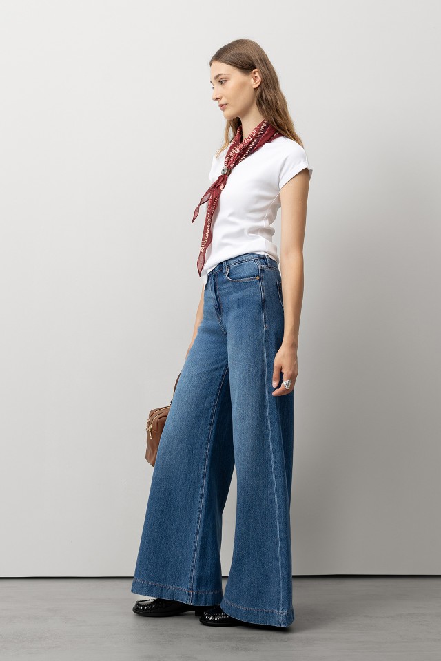 Jeans Palazzo Feminino Jeans Palazzo Feminino