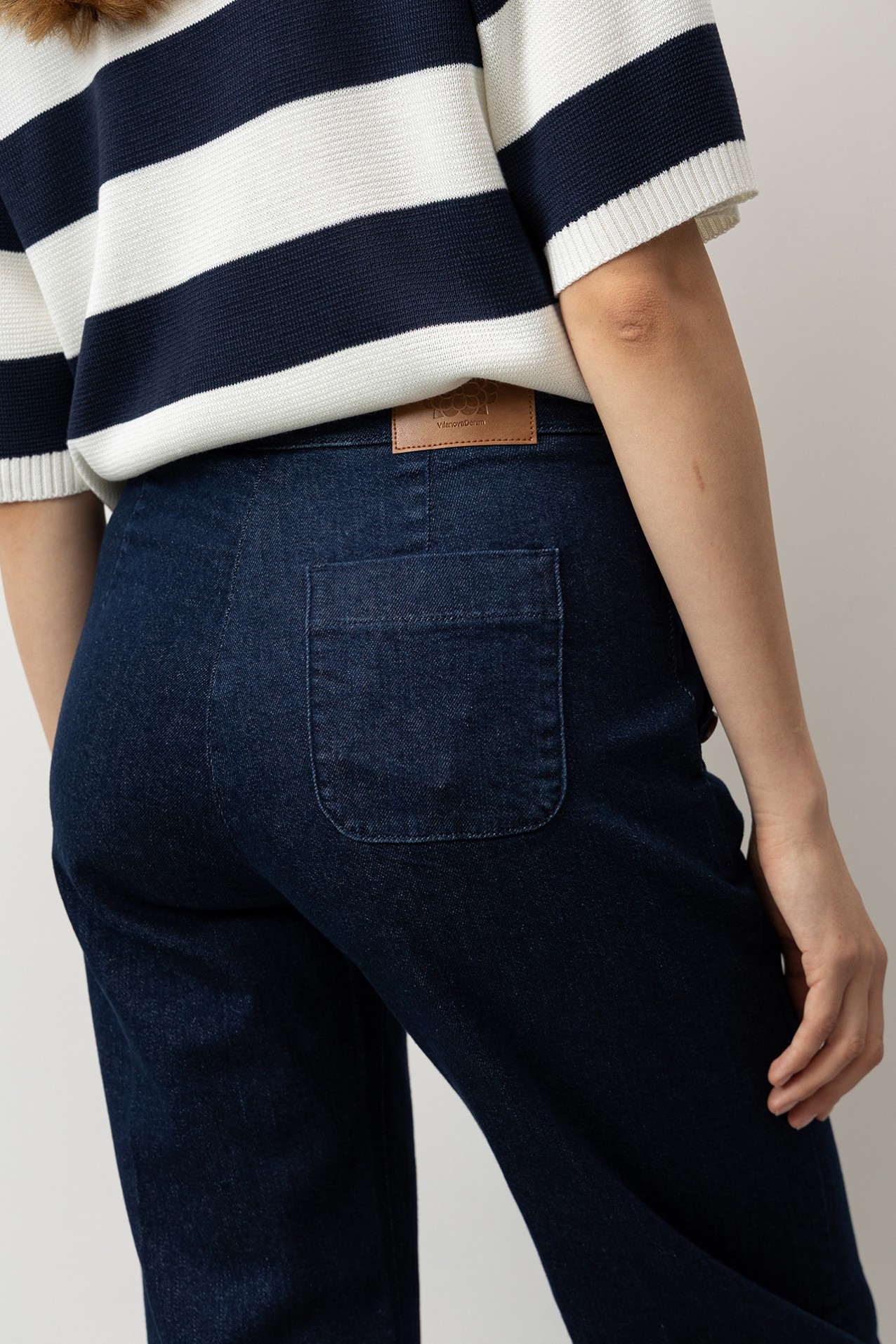 Wide Leg Jeans with Double Fly