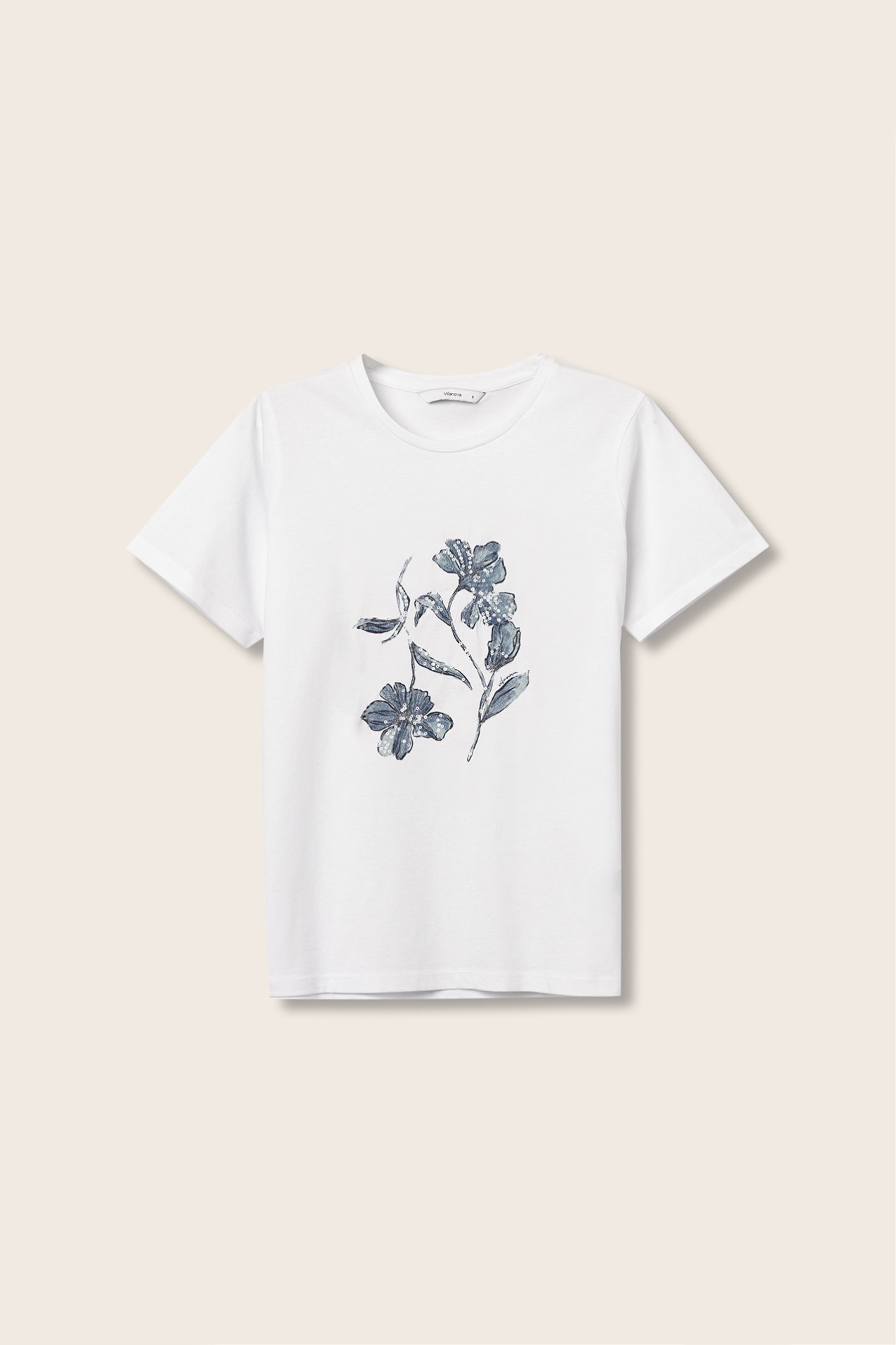 Printed T-Shirt with Sequins