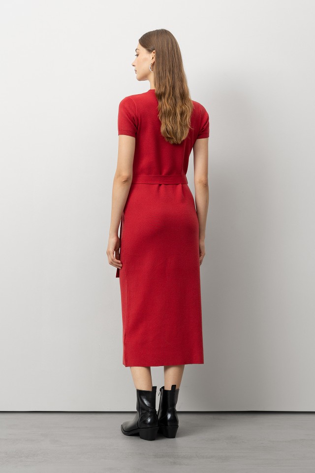 Vestido Midi de Malha Vestido Midi de Malha