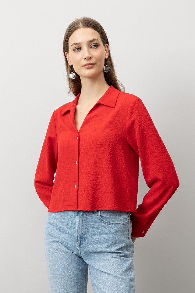 Camisa Malha Wrinkled