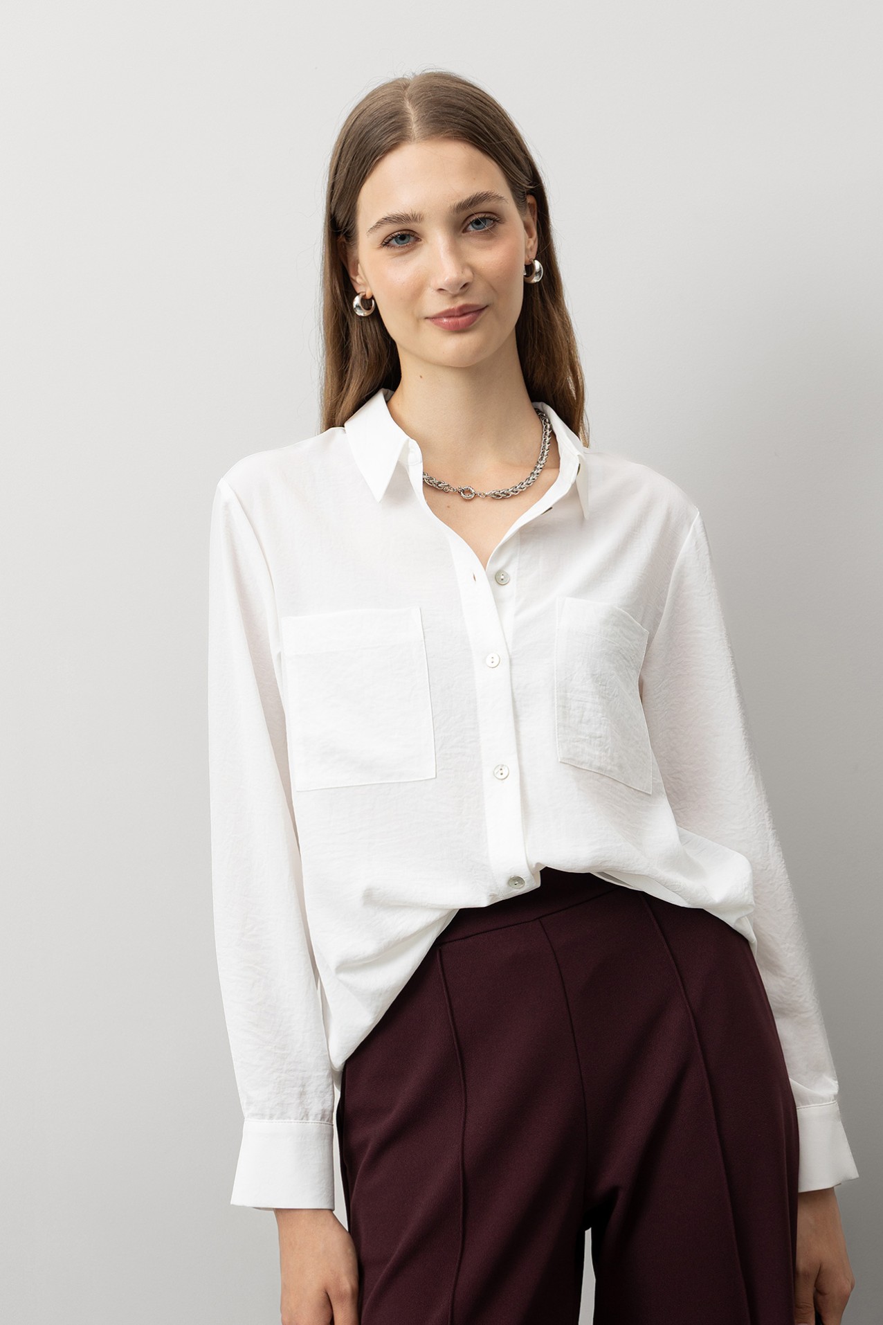Textured Shirt with Pockets