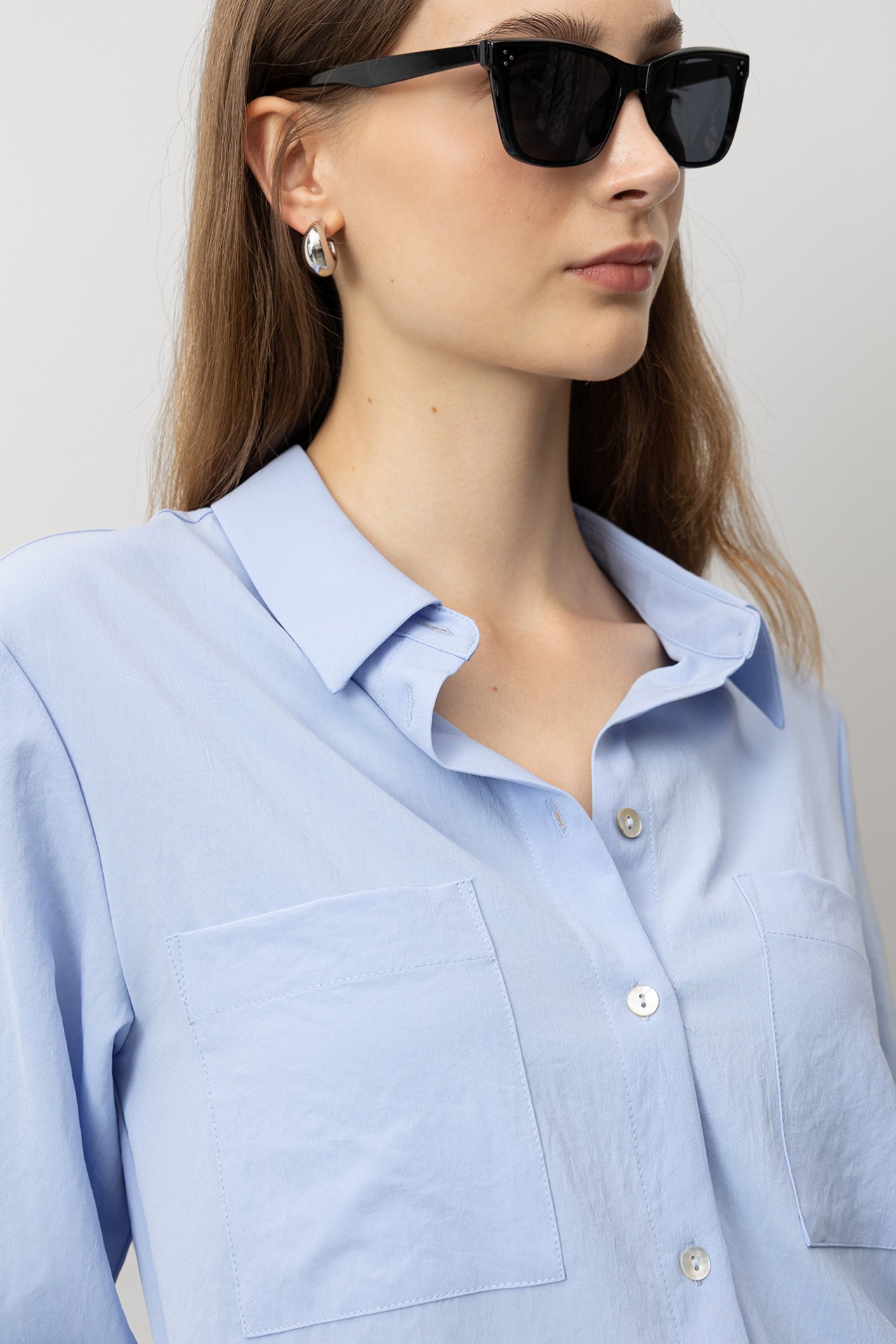 Textured Shirt with Pockets