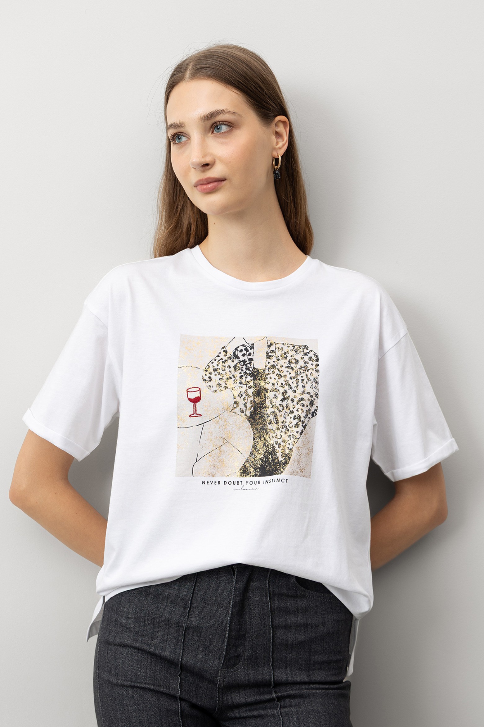 T-Shirt Relaxed Fit Estampada