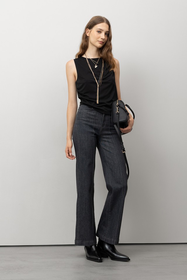 Marine Jeans with Front Seam