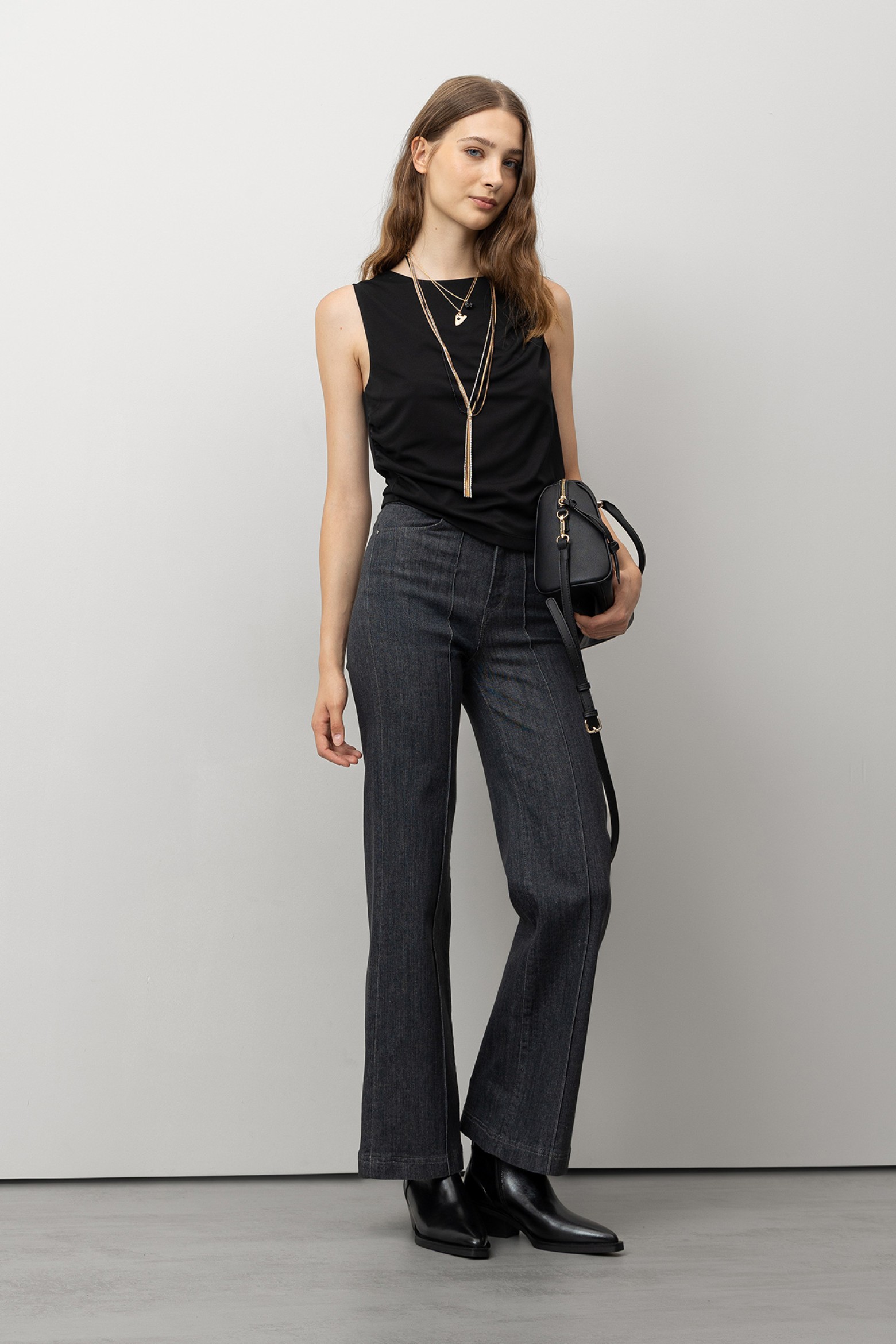 Marine Jeans with Front Seam