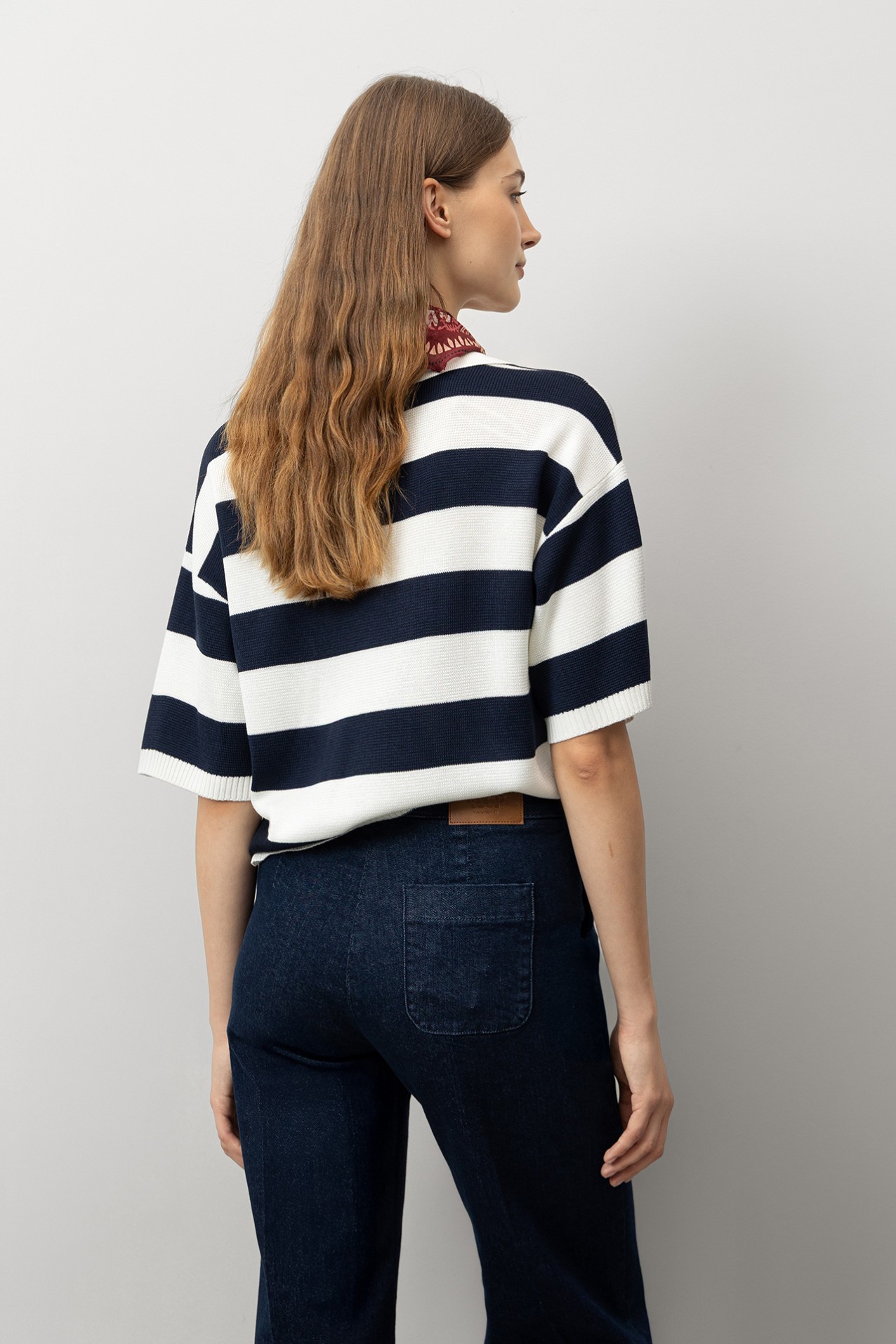 Polo Relaxed Fit s Riscas