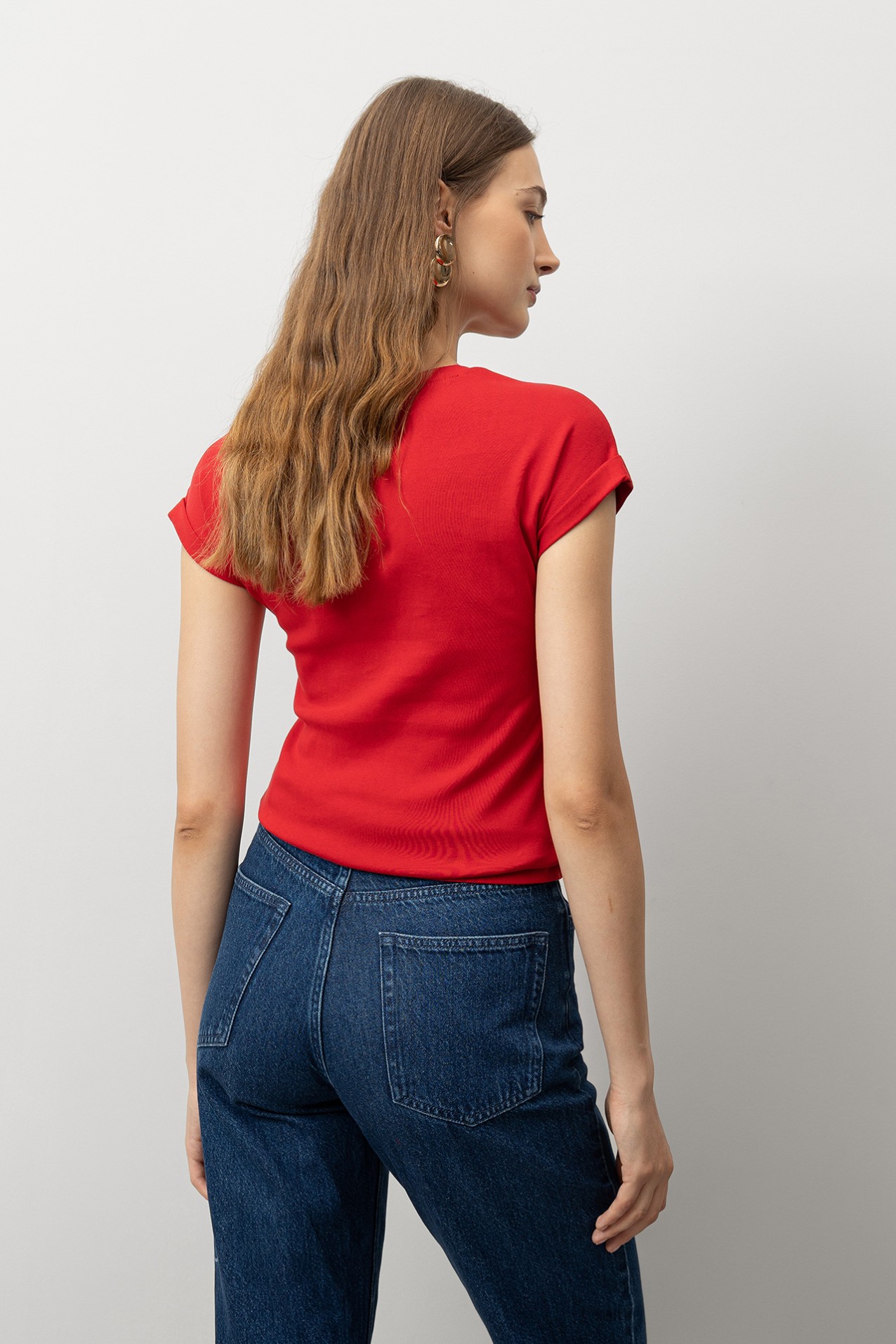 Camiseta Super Slim con Dobladillo