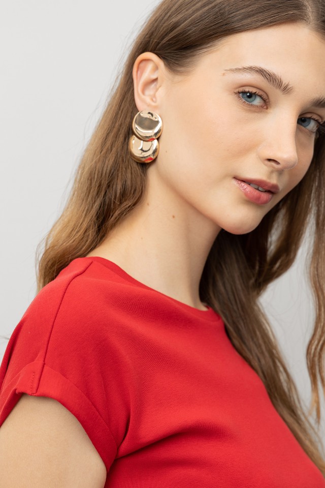 Camiseta Super Slim con Dobladillo Camiseta Super Slim con Dobladillo