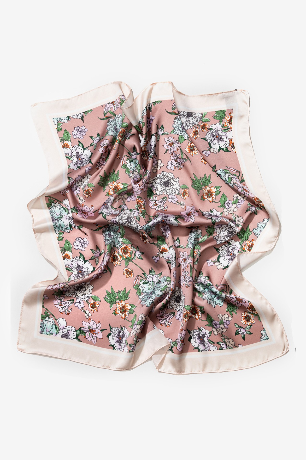 Floral Satin Bandana