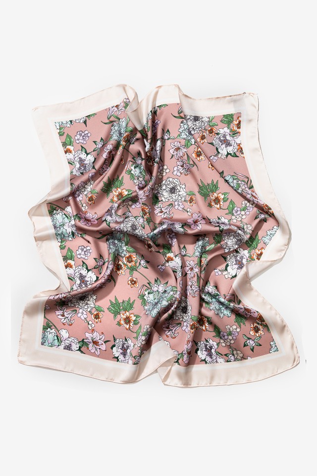 Floral Satin Bandana Floral Satin Bandana
