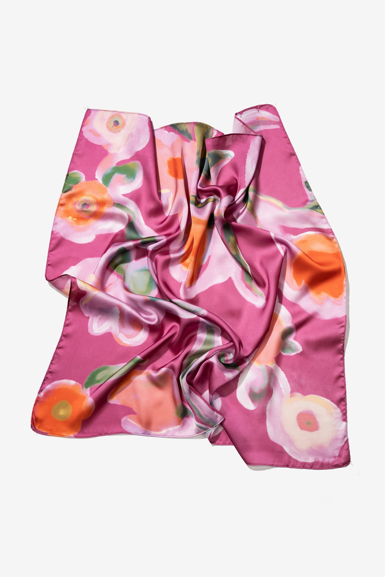 Floral Satin Bandana